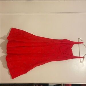 Elegant Red Sleeveless Dress
